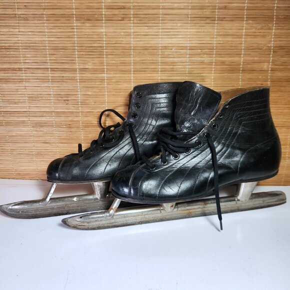 Daoust Canada Vintage Speed Skates Mens 9 Dunnes Lake Placid Blades incl. liners - Picture 9 of 16
